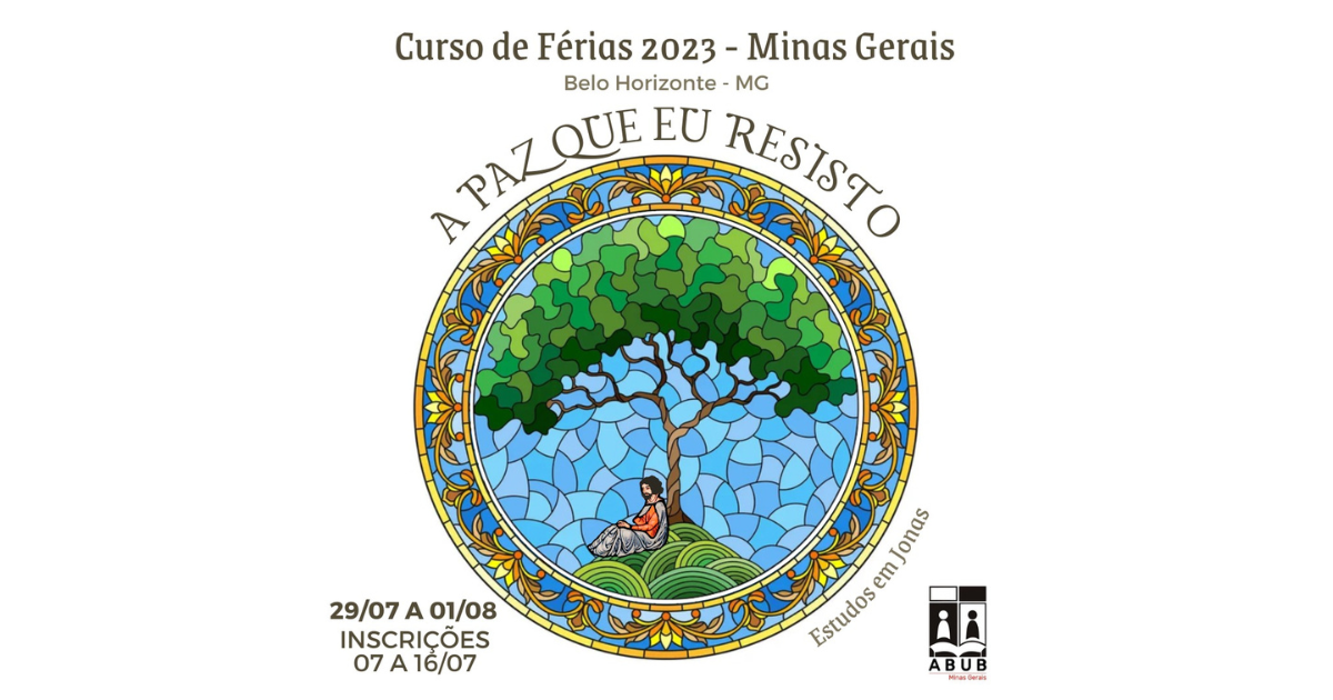 Cartaz do Curso de Férias 2023 de Minas Gerais. Tema: 